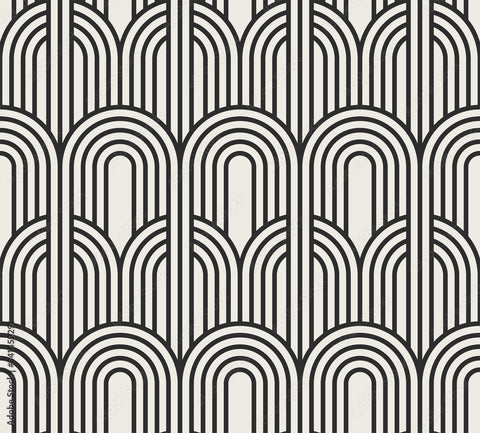 Papier Peint Noir Et Blanc Vintage | Le Petit Intissé