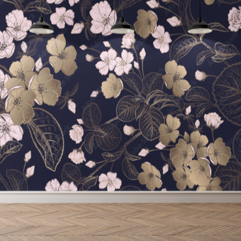Papier Peint Pour Salon en Fleur | Le Petit Intissé