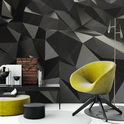 Papier Peint 3D Noir | Le Petit Intissé