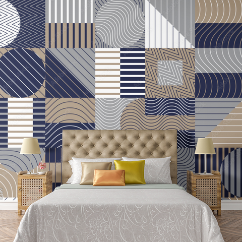 Papier Peint Chambre Adulte Bleu | Le Petit Intissé