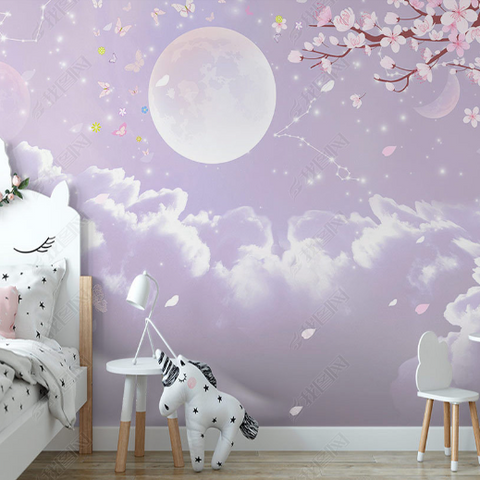 Papier Peint Lune Enfant  | Le Petit Intissé