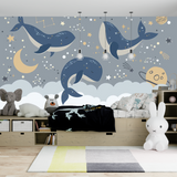 Baleine Bleue Décoration Murale | Le Petit Intissé
