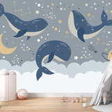Baleine Bleue Décoration Murale | Le Petit Intissé