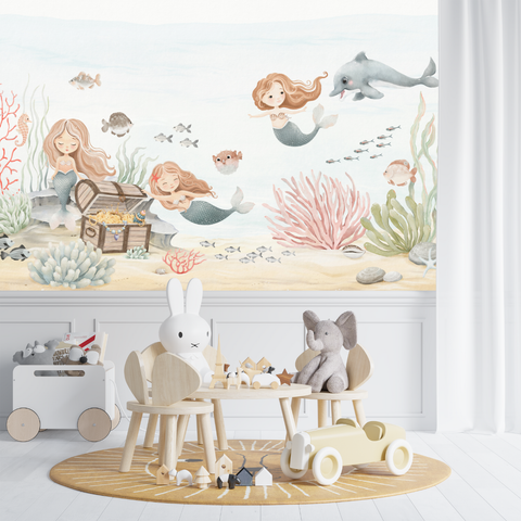 Papier Peint Marin Fille | Le Petit Intissé