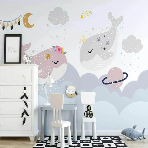 Papier Peint Baleine Enfant | Le Petit Intissé