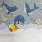 Baleine Bleue Décoration Murale | Le Petit Intissé