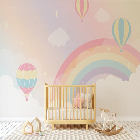 Papier Peint Arc-en-ciel Pastel | Le Petit Intissé