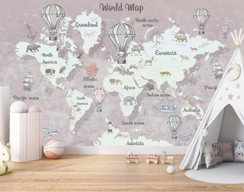 Papier Peint Aquarelle Rose | Le Petit Intissé