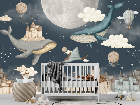 Tapisserie Baleine Enfant | Le Petit Intissé