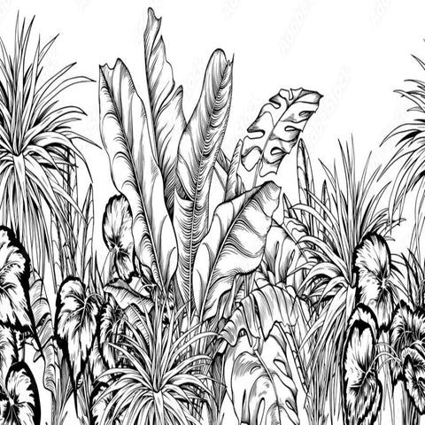 Tropical Jungle Papier Peint Tropical | Le Petit Intissé