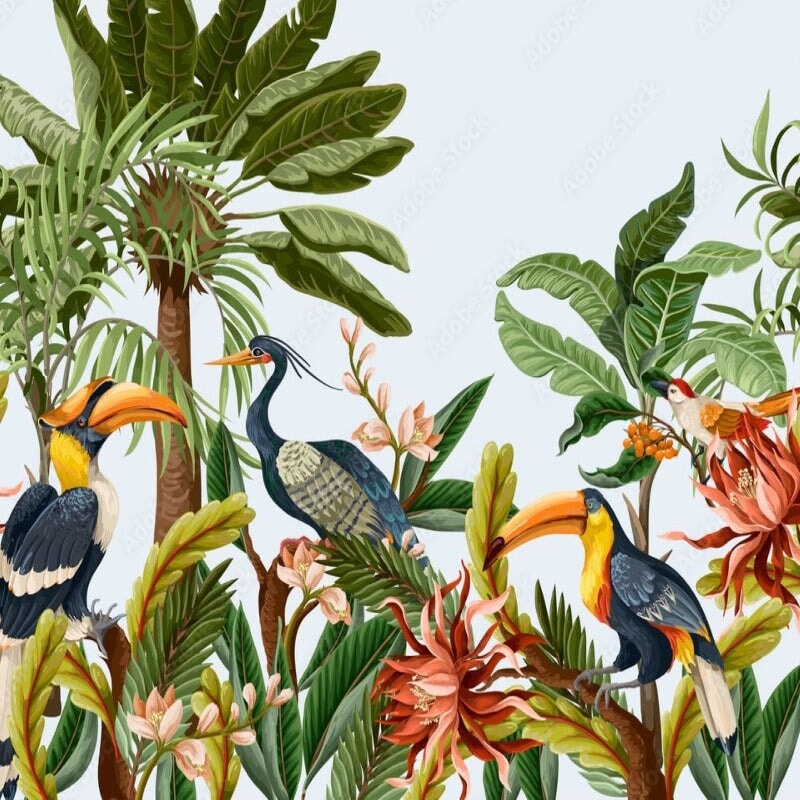 Tapisserie Murale Forêt 300x180cm - Décoration Nature Salon Ou Chambre