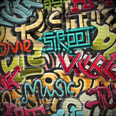 Graffiti sur Papier Peint | Le Petit Intissé