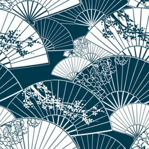 Japonais Papier Peint Motif Bleu | Le Petit Intissé