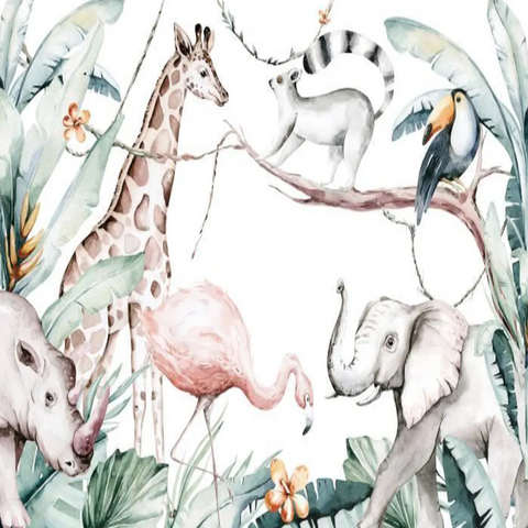 Papier Peint Safari Bébé | Le Petit Intissé
