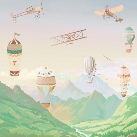 Papier Peint Avion Enfant | Le Petit Intissé