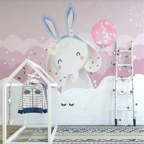 Papier Peint Eléphant Blanc | Le Petit Intissé