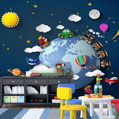 Papier Peint Globe Terrestre | Le Petit Intissé