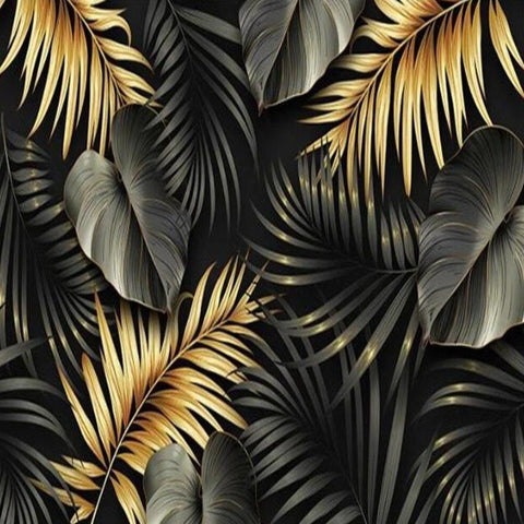 Papier Peint Tropical Or | Le Petit Intissé