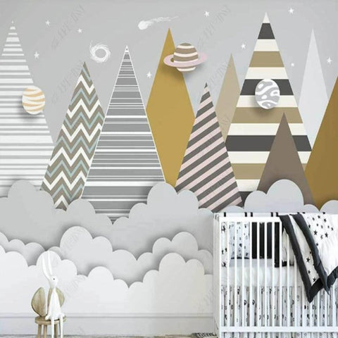 Papier Peint Montagne Design | Le Petit Intissé