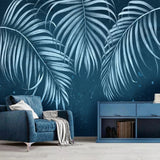 Papier Peint Tropical Bleu | Le Petit Intissé