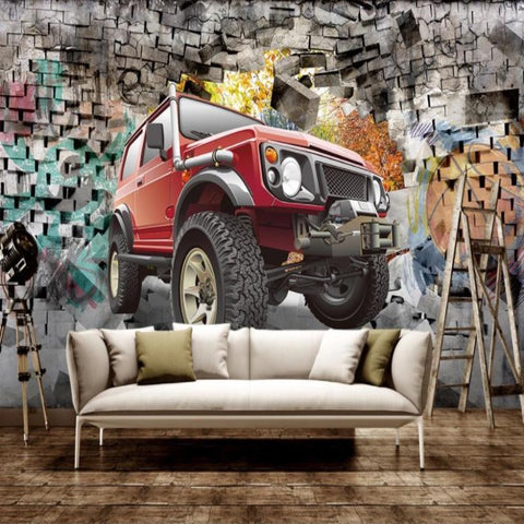 Papier Peint Voiture 3D | Le Petit Intissé
