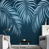 Papier Peint Tropical Bleu | Le Petit Intissé