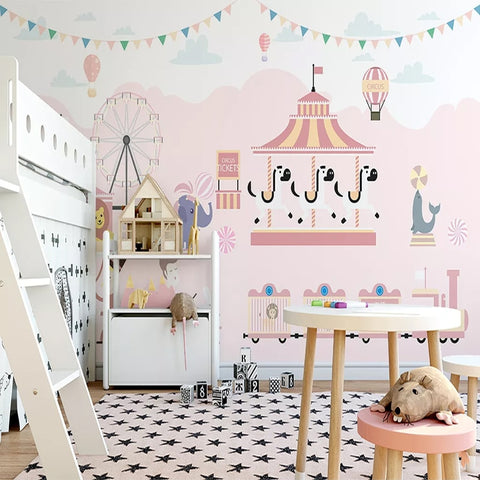 Papier Peint Cheval Fille | Le Petit Intissé