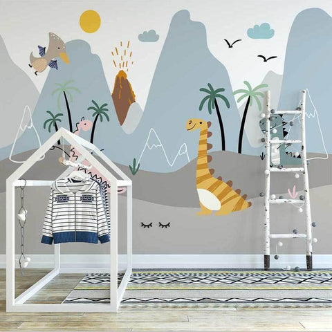 Papier Peint Dinosaure <br/> Aventure dans les Montagnes