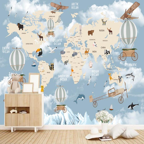 Tapisserie de Carte du Monde | Le Petit Intissé