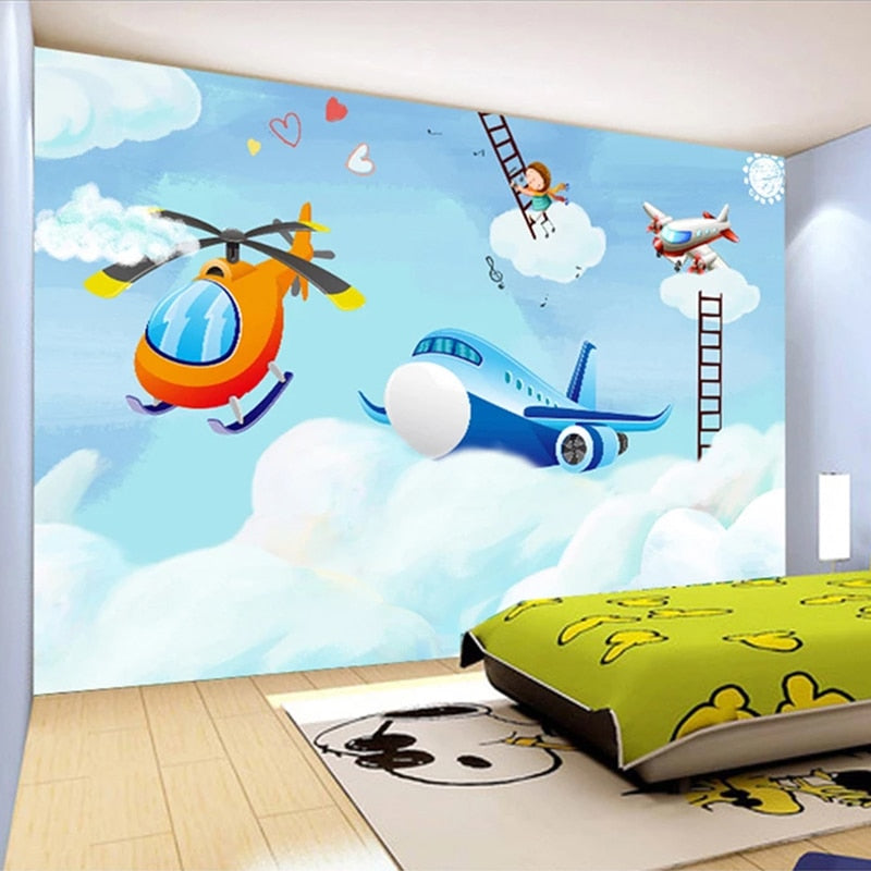 déco-chambre-enfant-garçon-thème-voyages-par-avion-lit – Aventureusement  Vôtre