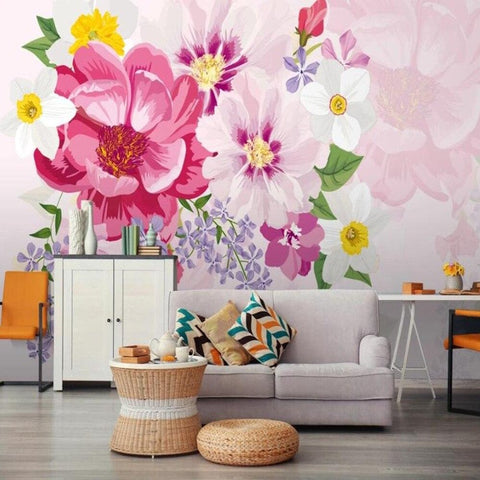 Papier Peint Fleur Couleur | Le Petit Intissé