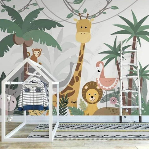 Papier Peint Animaux de la Jungle | Le Petit Intissé