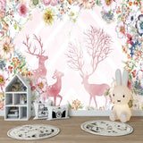 Papier Peint Petites Fleurs Roses | Le Petit Intissé