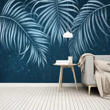 Papier Peint Tropical Bleu | Le Petit Intissé