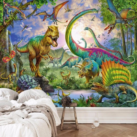 Papier Peint Dinosaure <br/> Crétacé Jurassic