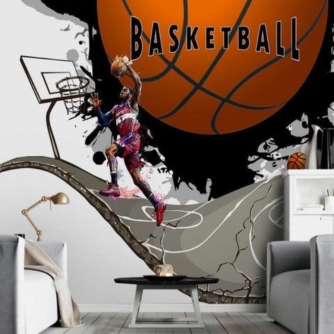 Tapisserie Murale Basket Ball | Le Petit Intissé