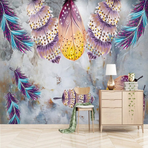 Papier Peint Mural Plume | Le Petit Intissé