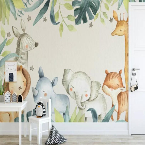 Papier Peint Animaux Savane | Le Petit Intissé