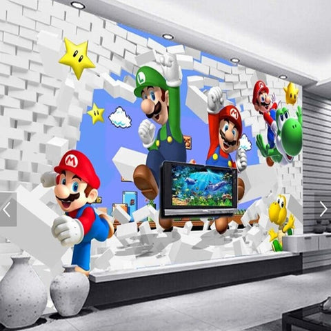 Papier Peint Mario et Luigi | Le Petit Intissé