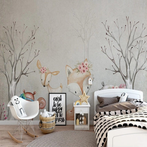 Papier Peint Panoramique Renard | Le Petit Intissé