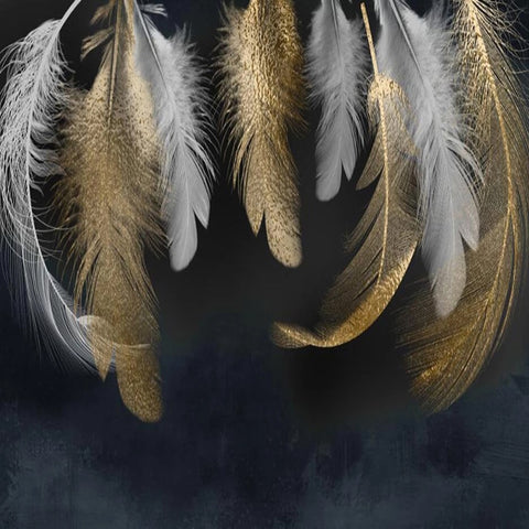 Papier Peint Plume Or | Le Petit Intissé