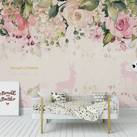 Papier Peint Fleur Scandinave | Le Petit Intissé