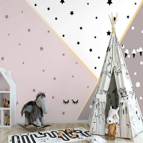 Papier Peint Panoramique Géométrique | Le Petit Intissé