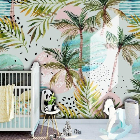 Papier Peint Tropical Chambre Fille | Le Petit Intissé