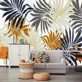 Papier Peint Feuille de Palmier Doré | Le Petit Intissé