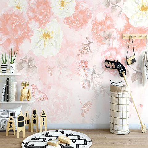 Tapisserie Fleur Rose | Le Petit Intissé