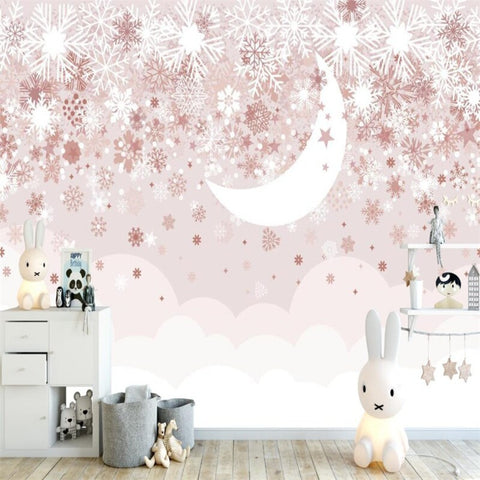 Papier Peint Etoile Rose | Le Petit Intissé