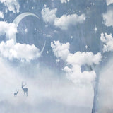 Papier Peint Nuage <br/> Grand Arbre Nuage et Etoiles