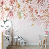 Chambre Avec Papier Peint Fleuri | Le Petit Intissé