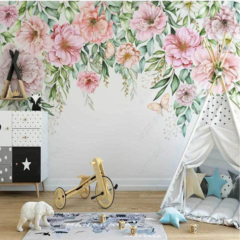 Papier Peint Déco Fleurs | Le Petit Intissé